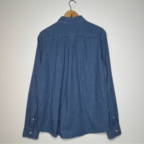 Jack Spade Blue Check Button Down Shirt Size Large - Picture 6 of 7